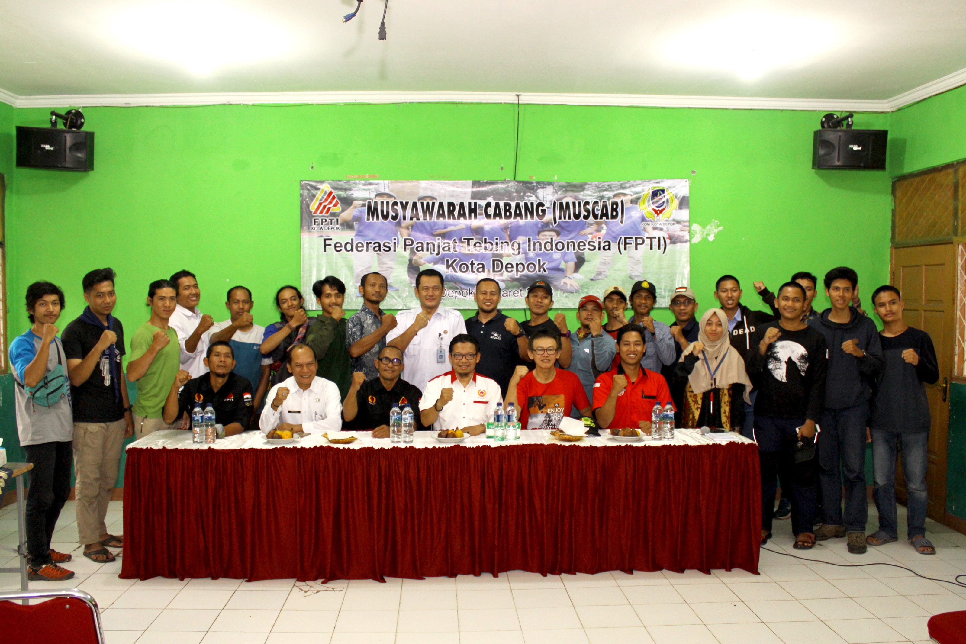 Wakil ketua 2 Bidang Organisasi Ir TM Yusuf Syahputra menghadiri acara Muscab FPTI yang diaksanakan di aula KONI Kota Depok
